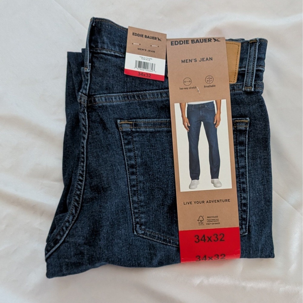 New Eddie Bauer Men's Denim Jeans Pants 34x32